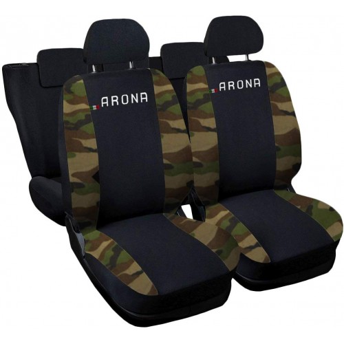 Coprisedili Seat Arona Bicolore - Nero / Mimetico Classico